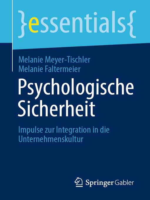 Title details for Psychologische Sicherheit by Melanie Meyer-Tischler - Wait list